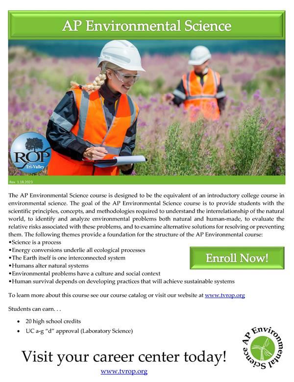 Click link for course information flyer